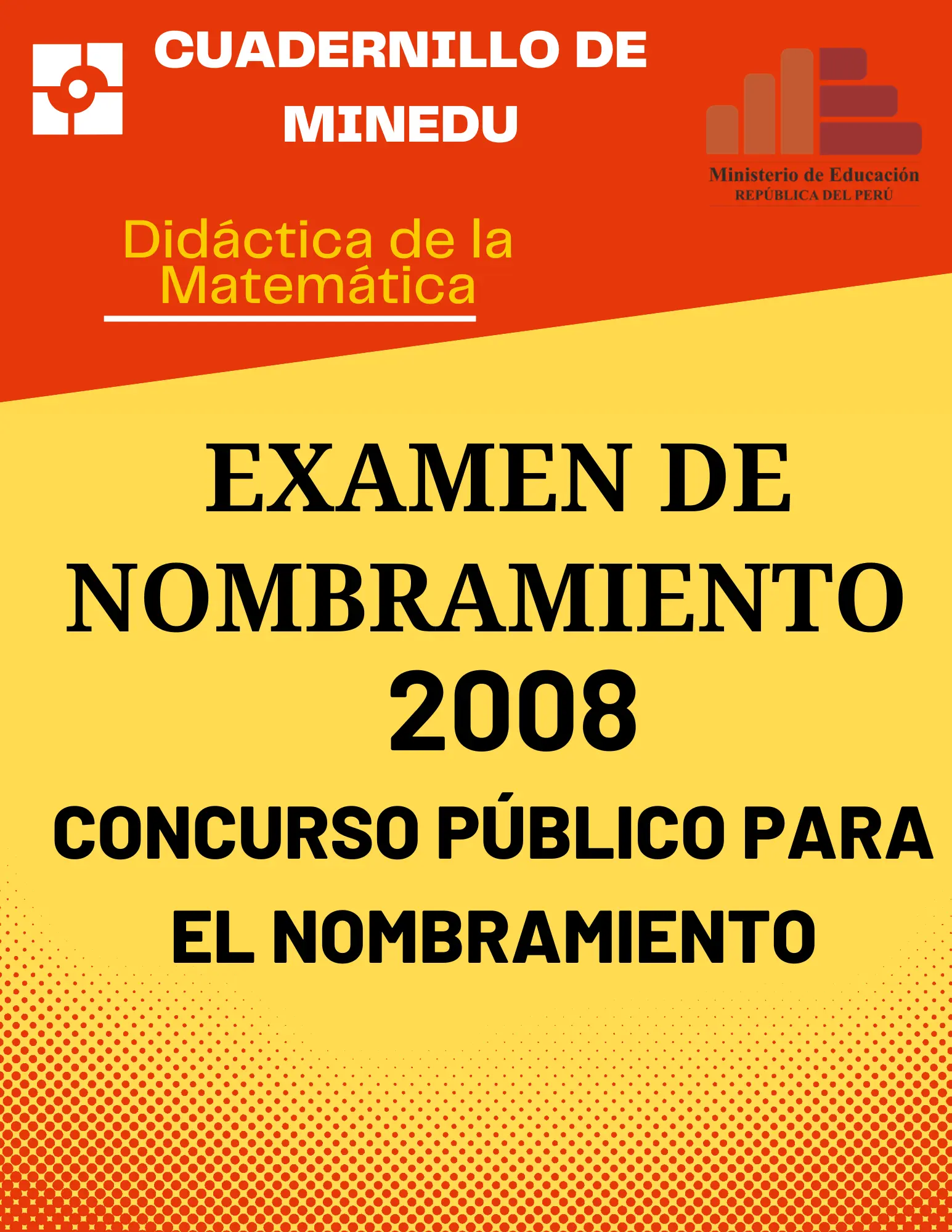 Cuadernillo de Nombramiento docente 2008