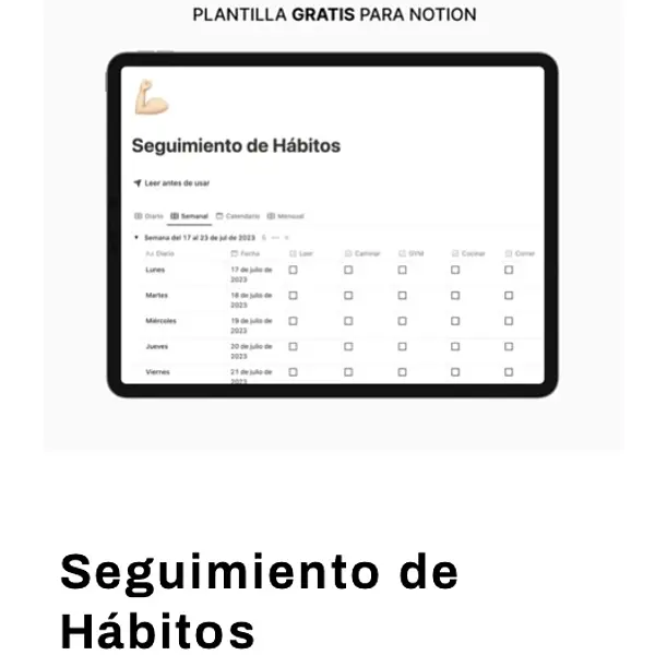 Hábitos Triunfadores: Plantilla de Seguimiento para una Vida Productiva