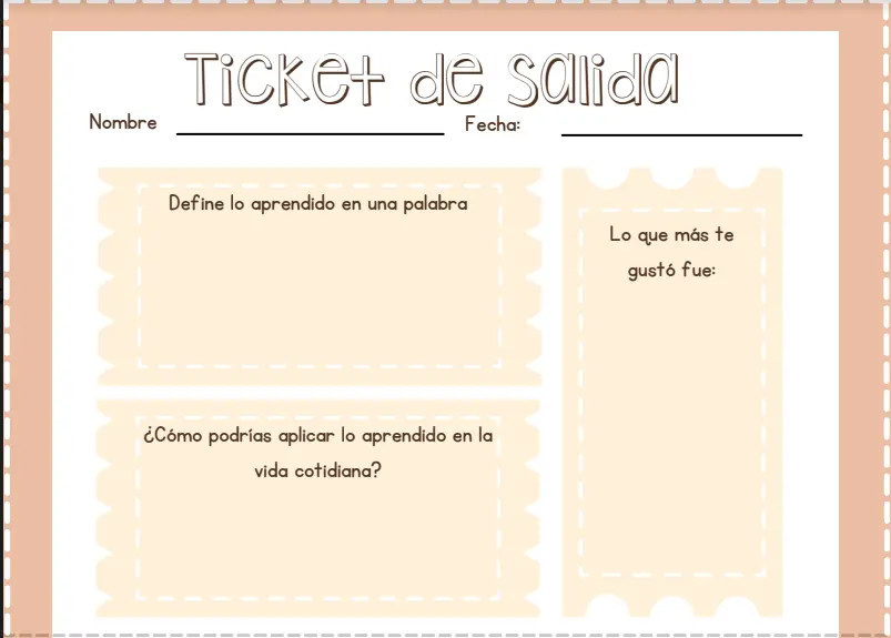 Ticket de Salida