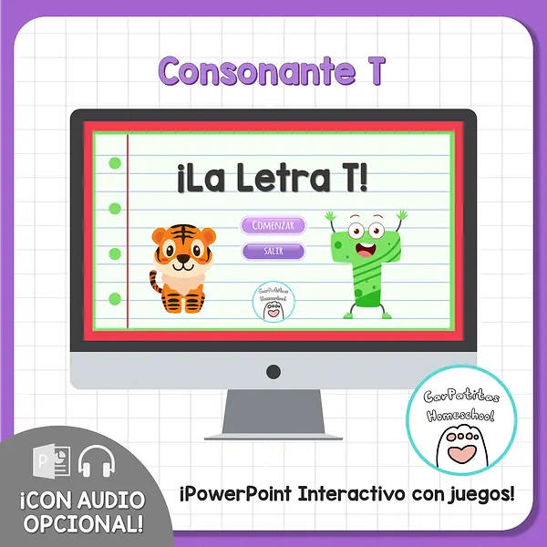 Letra T Para Niños