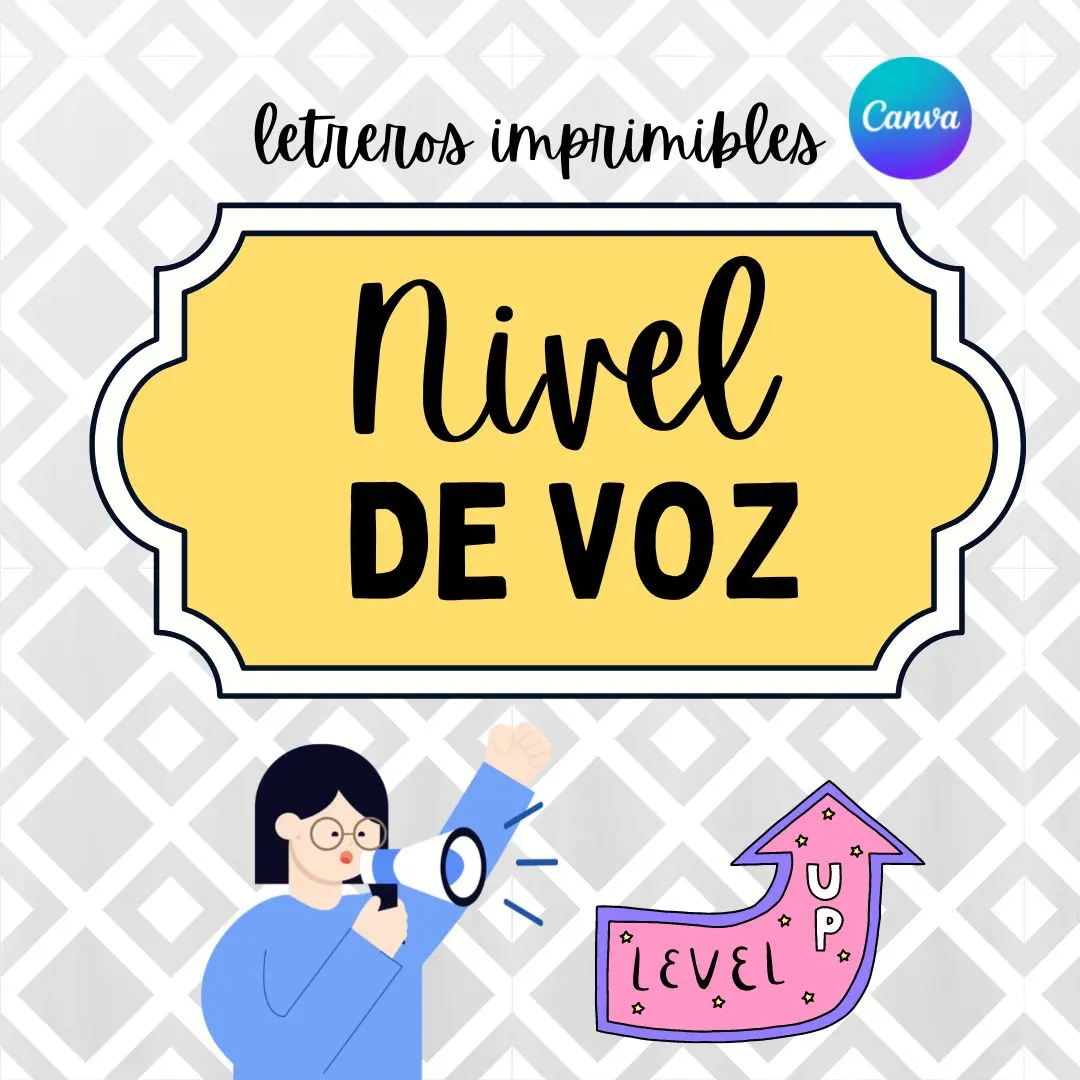 Letreros niveles de voz