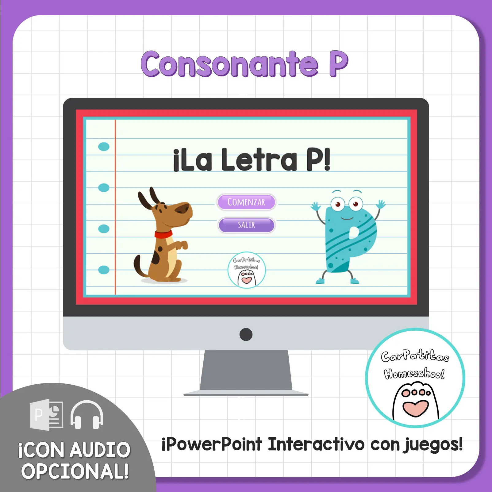 Letra P Para Niños