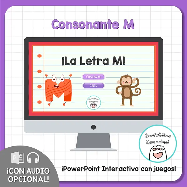 Letra M Para Niños