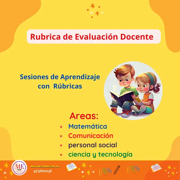RÚBRICAS DE EVALUACIÓN DOCENTE Y SESIONES DE APRENDIZAJE-NIVEL INICIAL