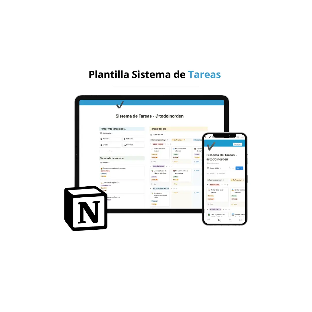 Plantilla para Sistema de Tareas ✔️