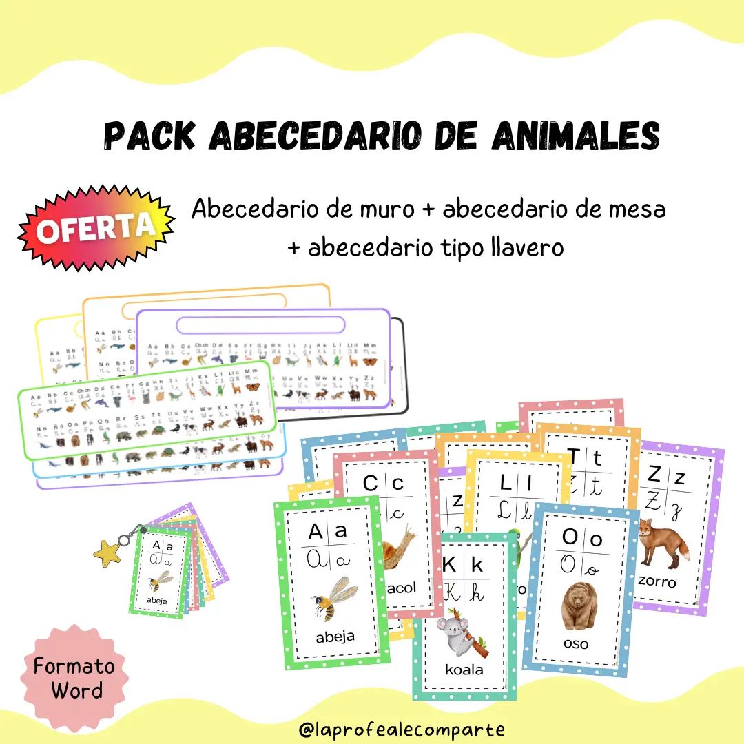 Pack Abecedarios animales