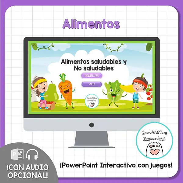 Alimentos Saludables y No Saludables Para Niños