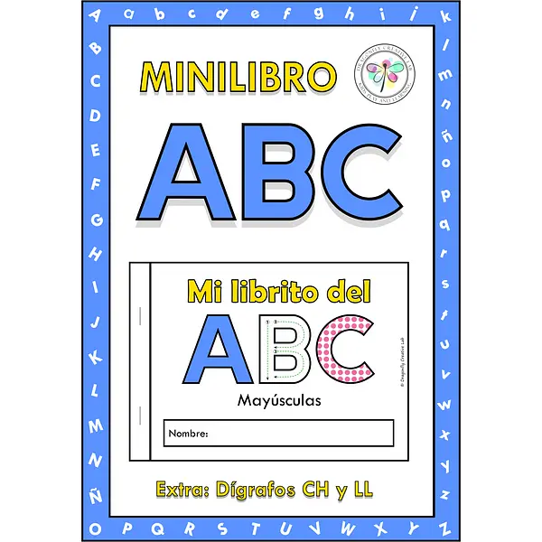 Spanish Minibook Coloring Tracing Alphabet Minilibro Abecedario Mayúsculas