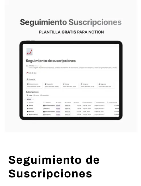 SEGUIMIENTO DE SUSCRIPCIONES