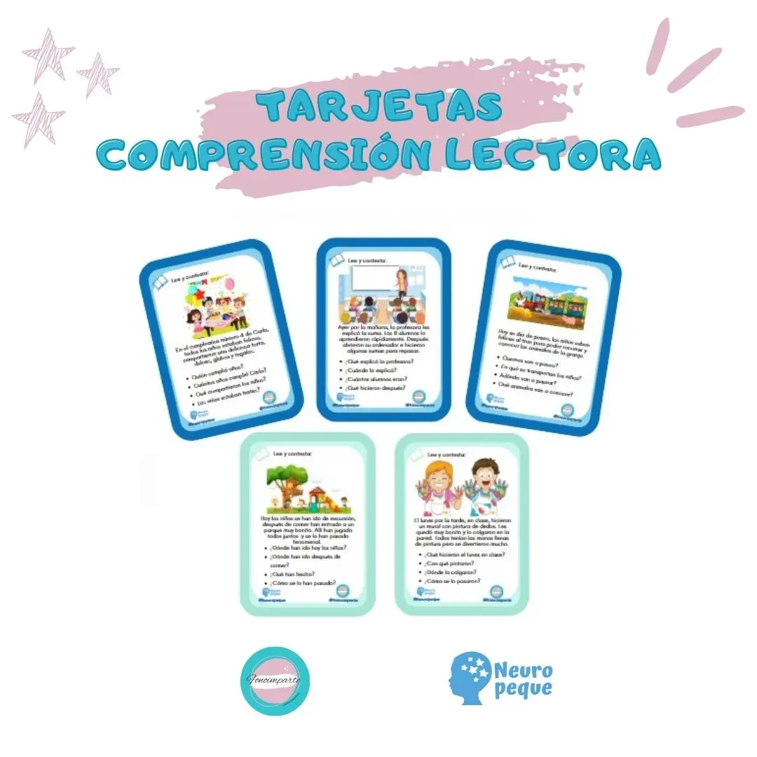 Tarjetas Comprensión Lectora