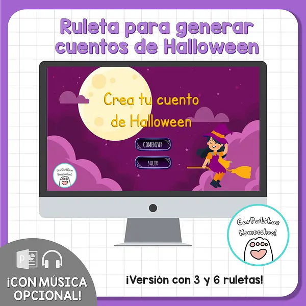 Crea tu Cuento de Halloween Para Niños | Ruleta Interactiva