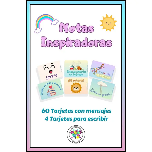 Spanish Inspiration Notes Lunchbox Notas Inspiración Niños Lonchera Mensaje