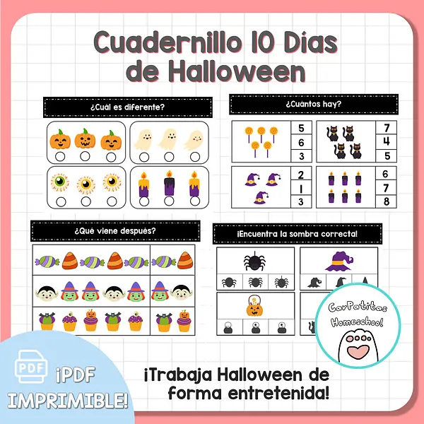 Cuadernillo 10 Días de Halloween Para Niños