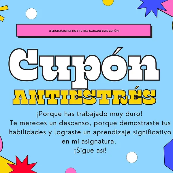Cupones antiestrés
