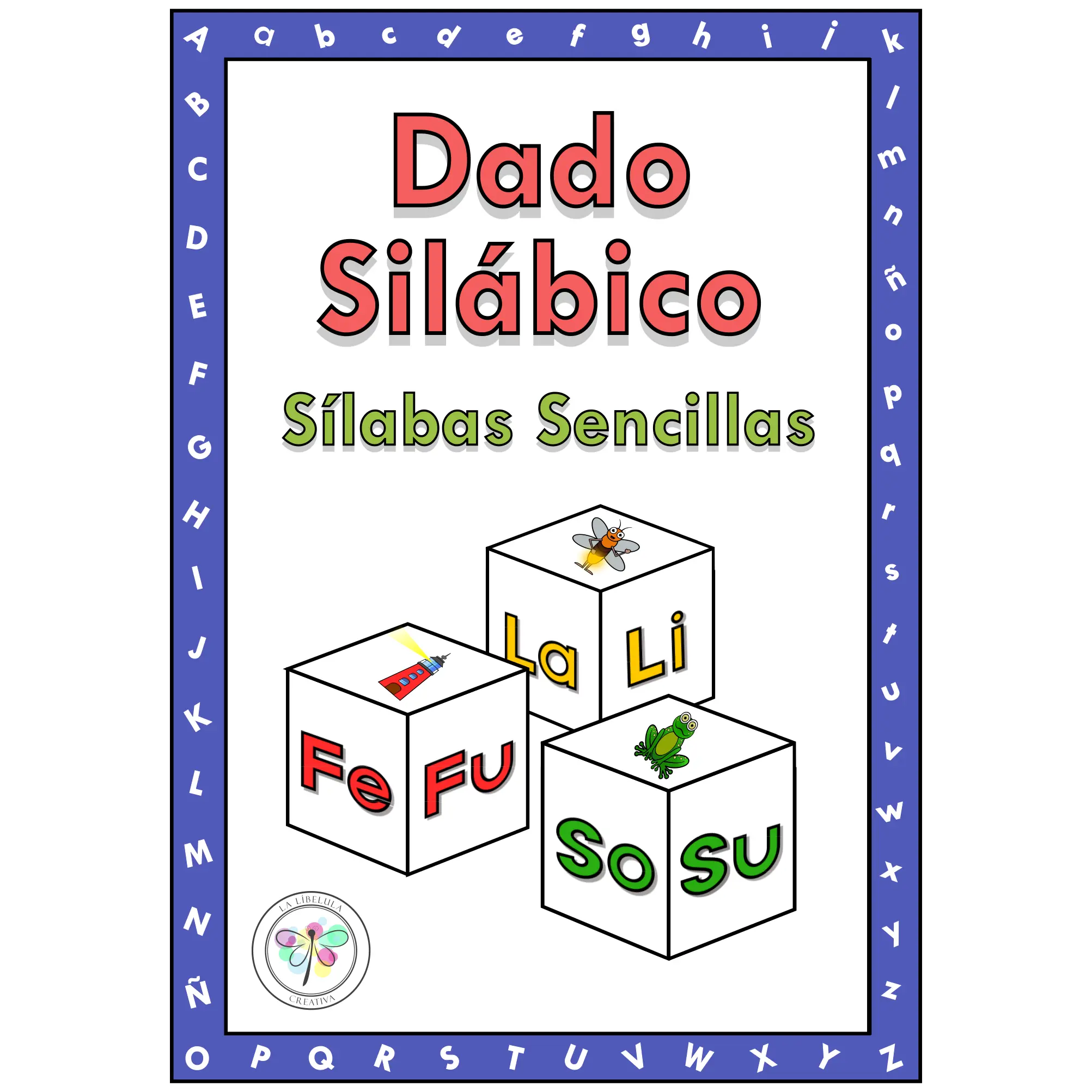 Spanish Syllabic Dice Vocabulary Syllabary Dado Silábico Sílabas Sencillas