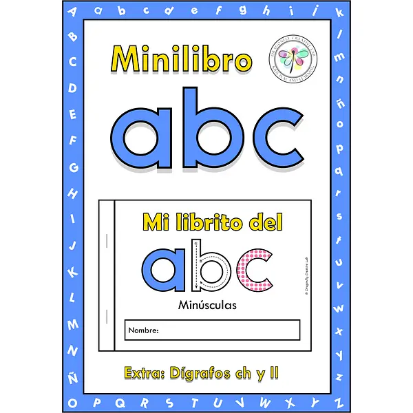 Spanish Minibook Coloring Tracing Alphabet Minilibro Abecedario Minúsculas