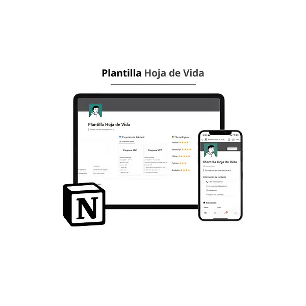 Plantilla para Hoja de Vida 📝