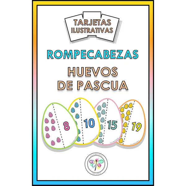 Spanish Flash Cards Easter Eggs Numbers Puzzle Tarjetas Pascua Huevos Números