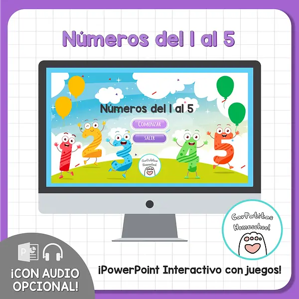 Números del 1 al 5 Para Niños (2da parte)