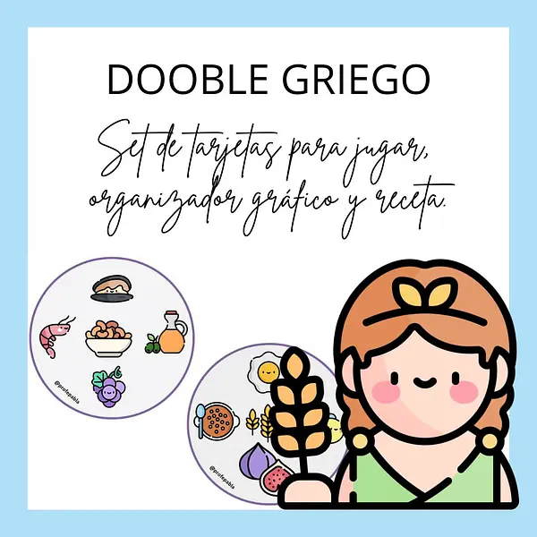 "Dooble Griego" set de tarjetas