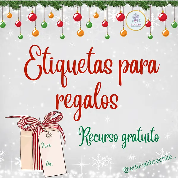 Etiquetas para Regalos de Navidad