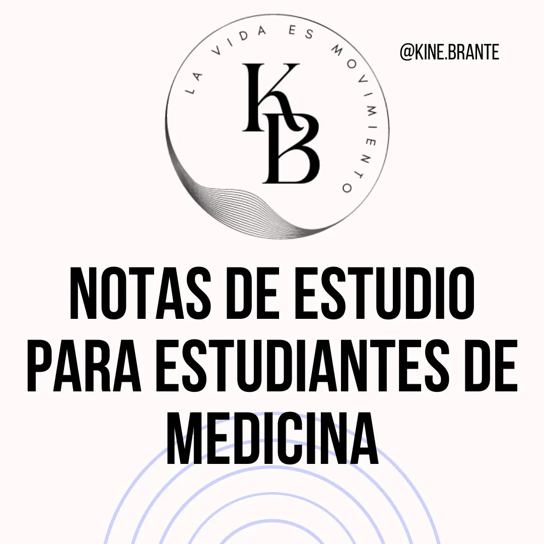 Notas de Estudio para Estudiantes de Medicina