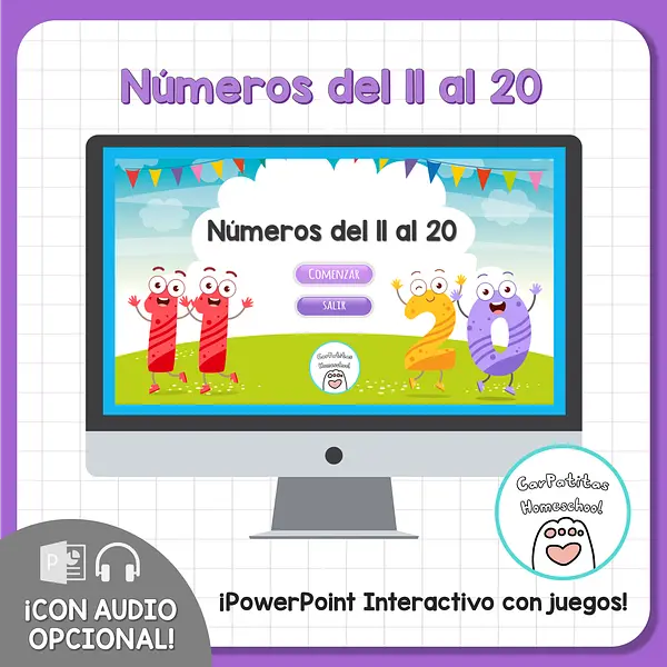 Números del 11 al 20 Para Niños
