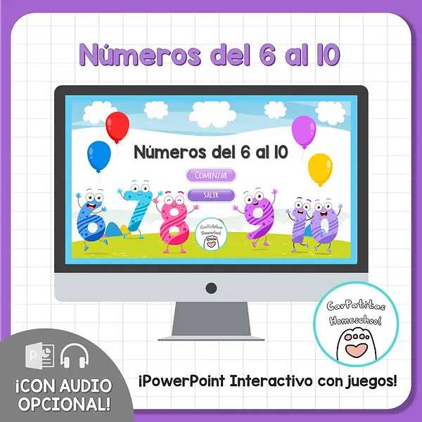 Números del 6 al 10 Para Niños