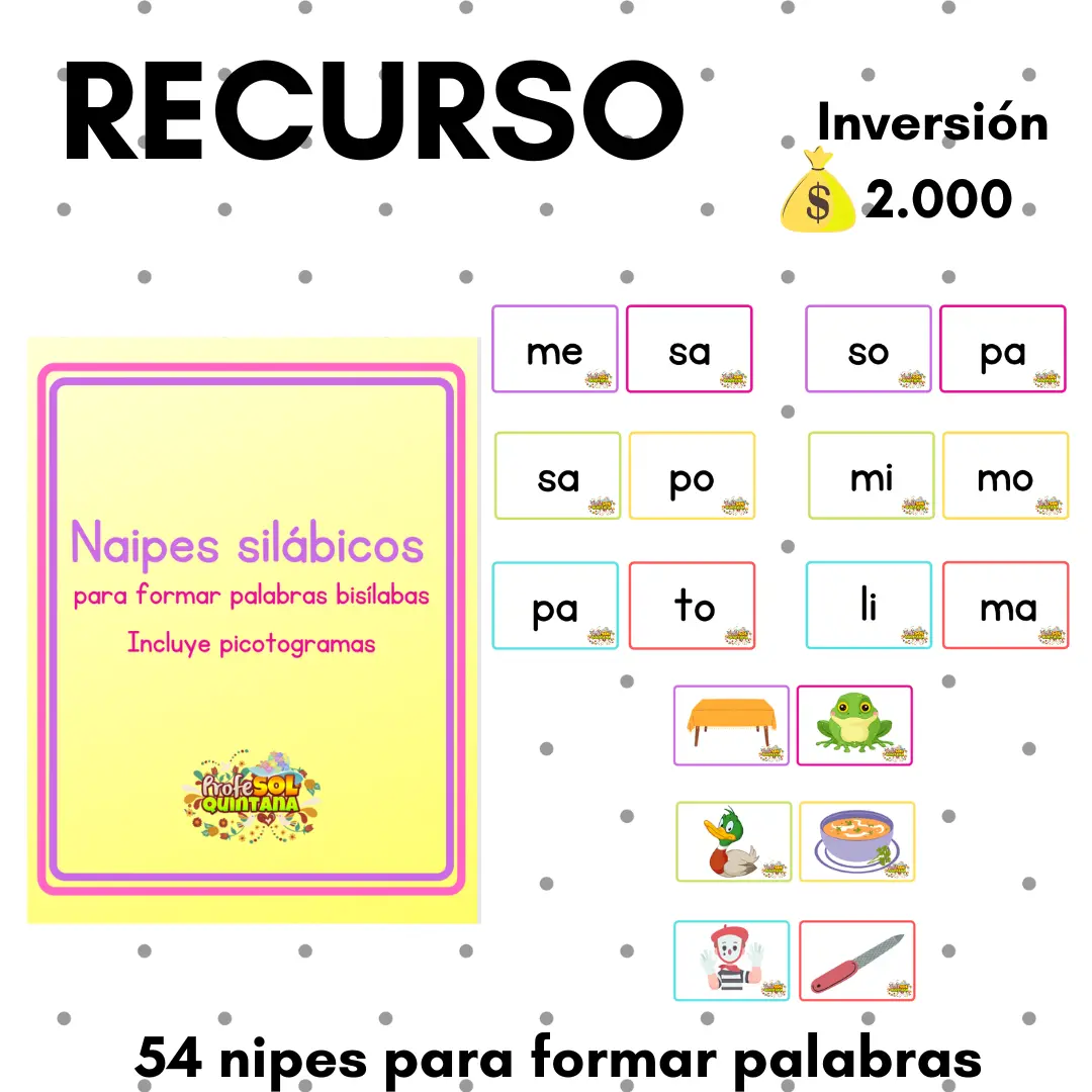 NAIPES SILÁBICOS + PICTOGRAMAS