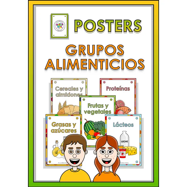 Spanish Posters Alimentary Groups Food Afiches Grupos Alimenticios Comida