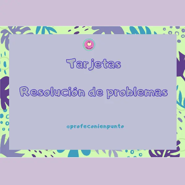 Tarjetas de resolución de problemas