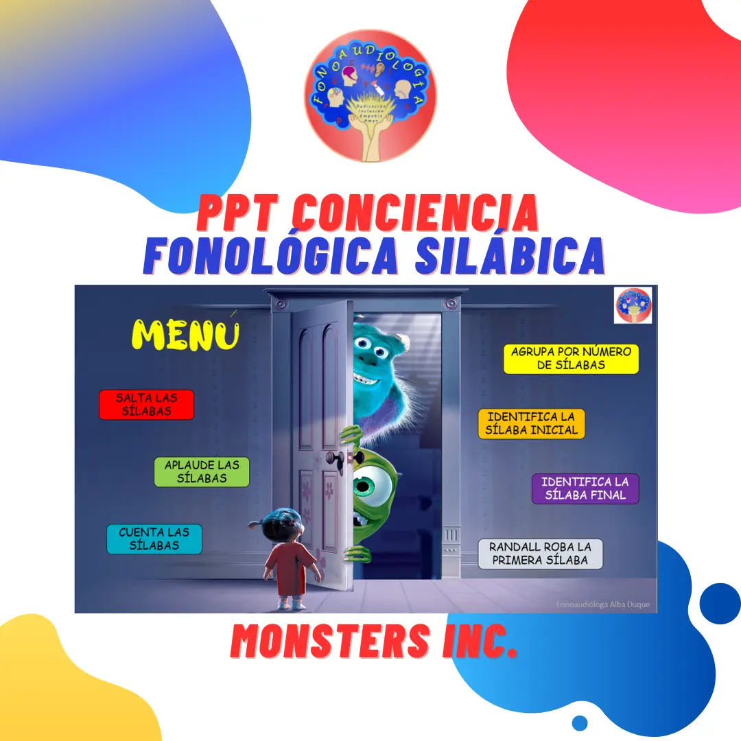 PPT Conciencia fonológica con Monsters Inc.