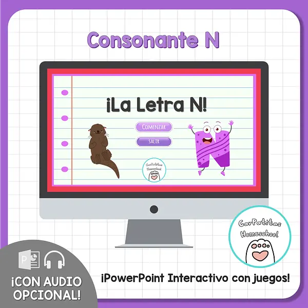 Letra N Para Niños