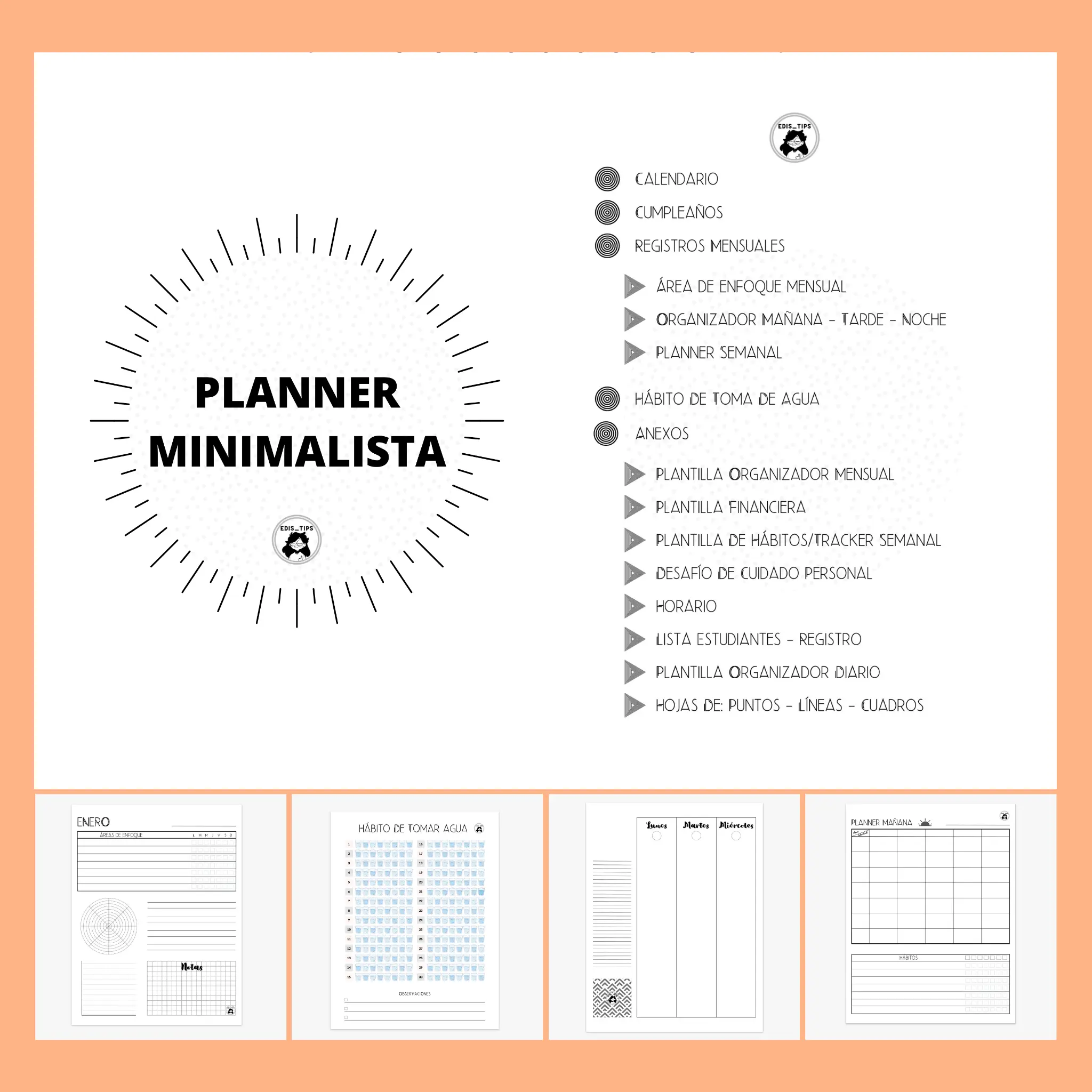 PLANNER DIGITAL - MINIMALISTA