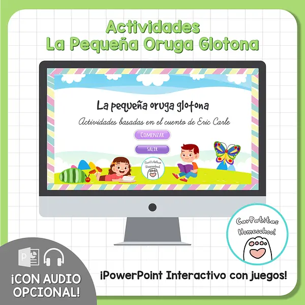 Actividades La pequeña oruga glotona