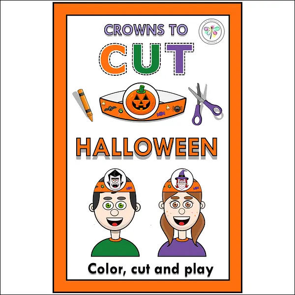 Crowns to Cut Hat Craft Headband Halloween Color October