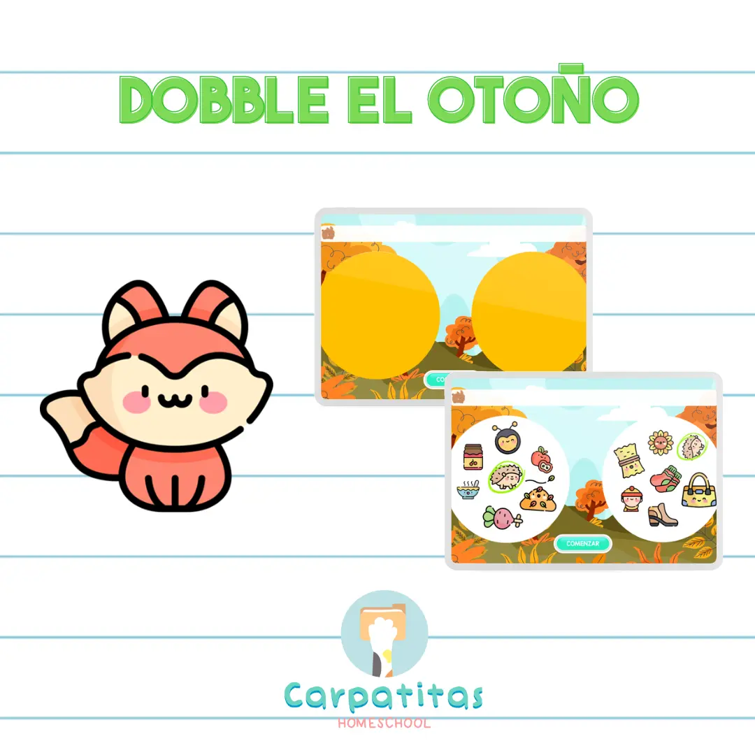 Juego de Otoño Para Niños | Dobble de Otoño