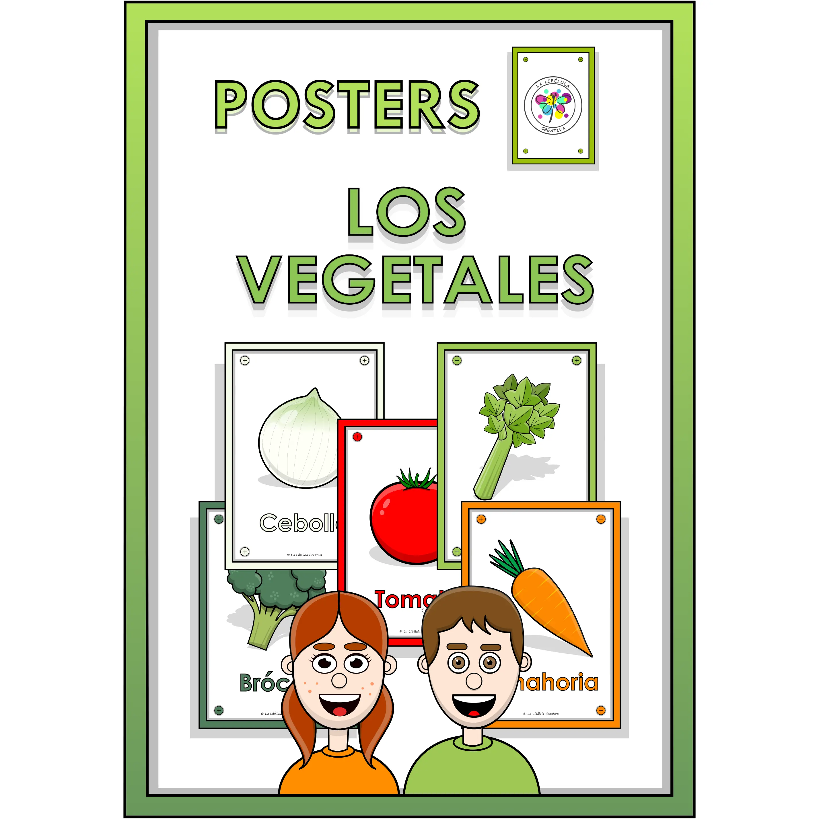 Spanish Posters Vegetables Food Healthy Afiches Verduras Comida Vegetales