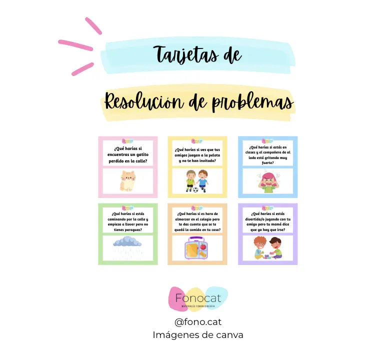 Tarjetas de resolución de problemas