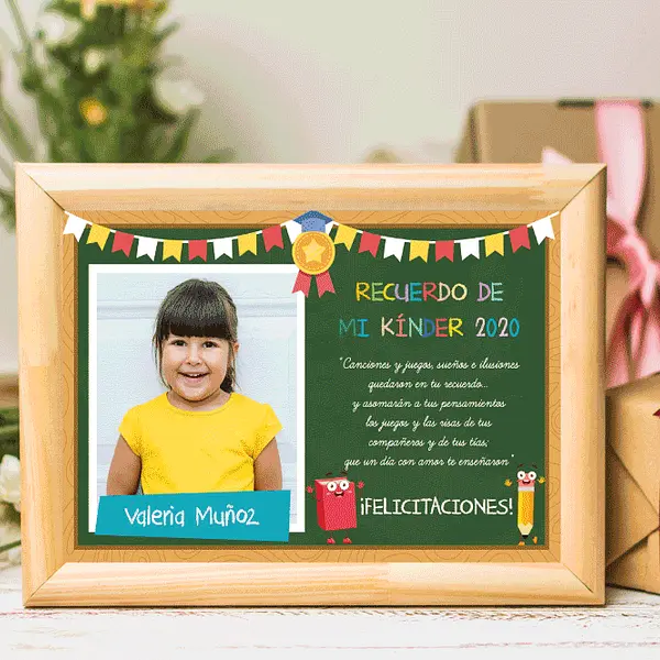 Plantilla Editable en PowerPoint: Recuerdo Fin de Año con Foto