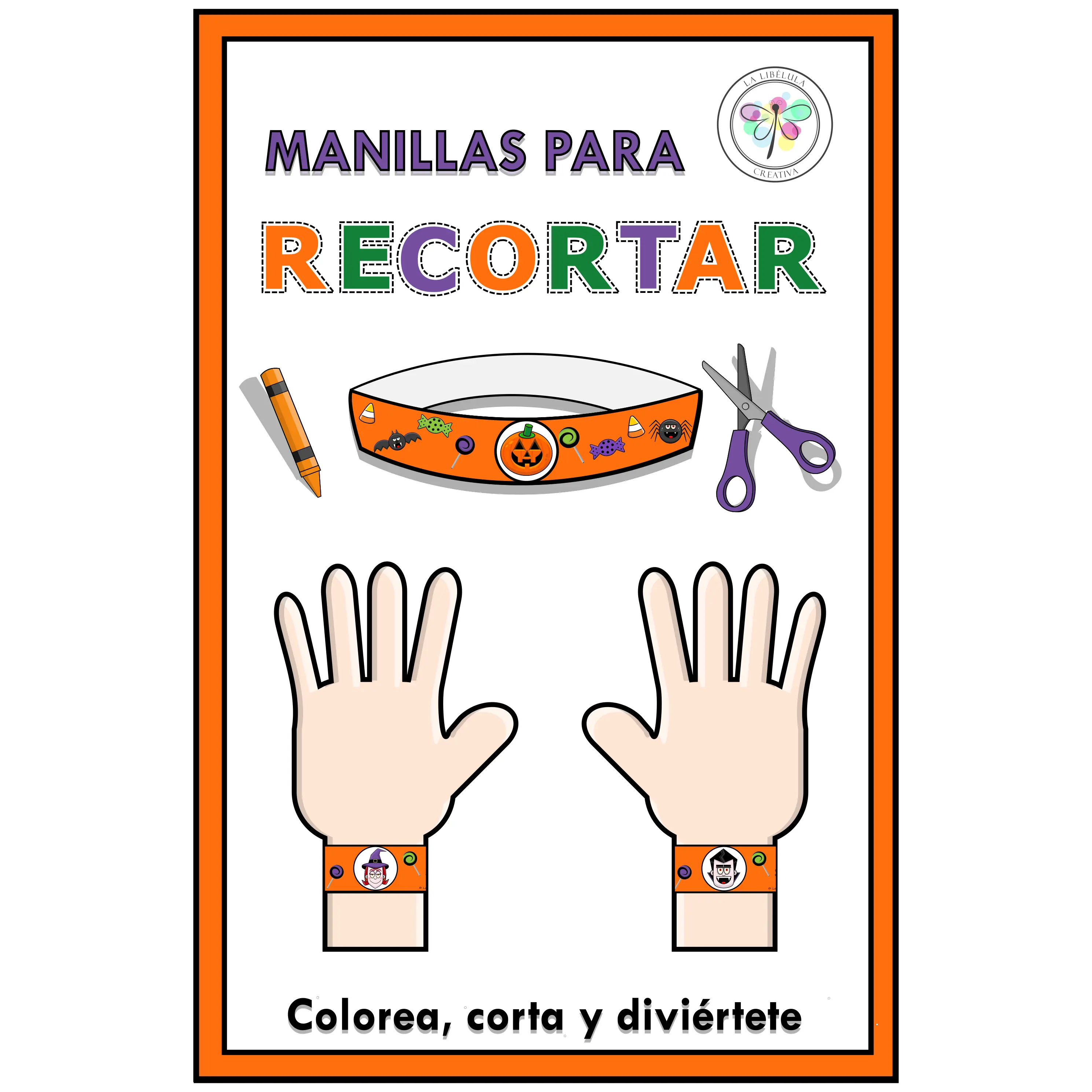 Spanish Bracelets Color Cut Manillas Halloween Recortar Craft