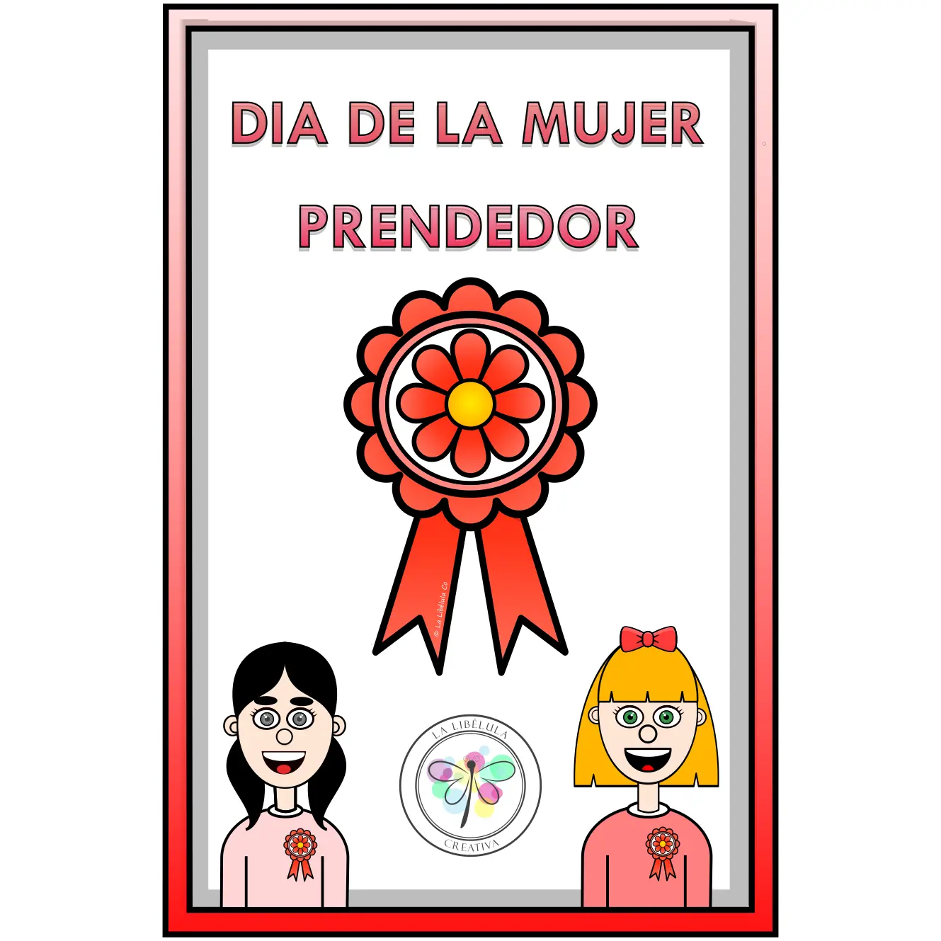 Spanish Pin Women's Day March 8th Prendedor Día de la Mujer Marzo 8 Craft