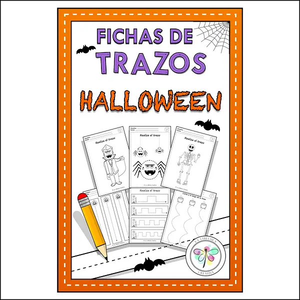 Spanish Worksheets Tracing Cut Halloween Fichas Actividad Trazos Recortar