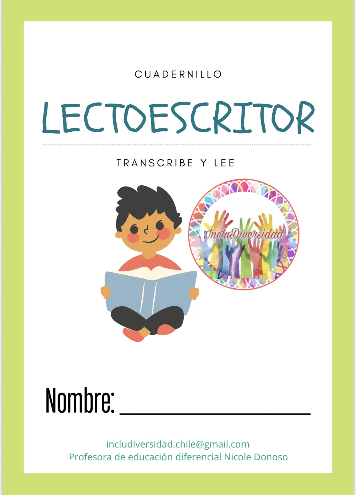 Cuadernillo lectoescritor