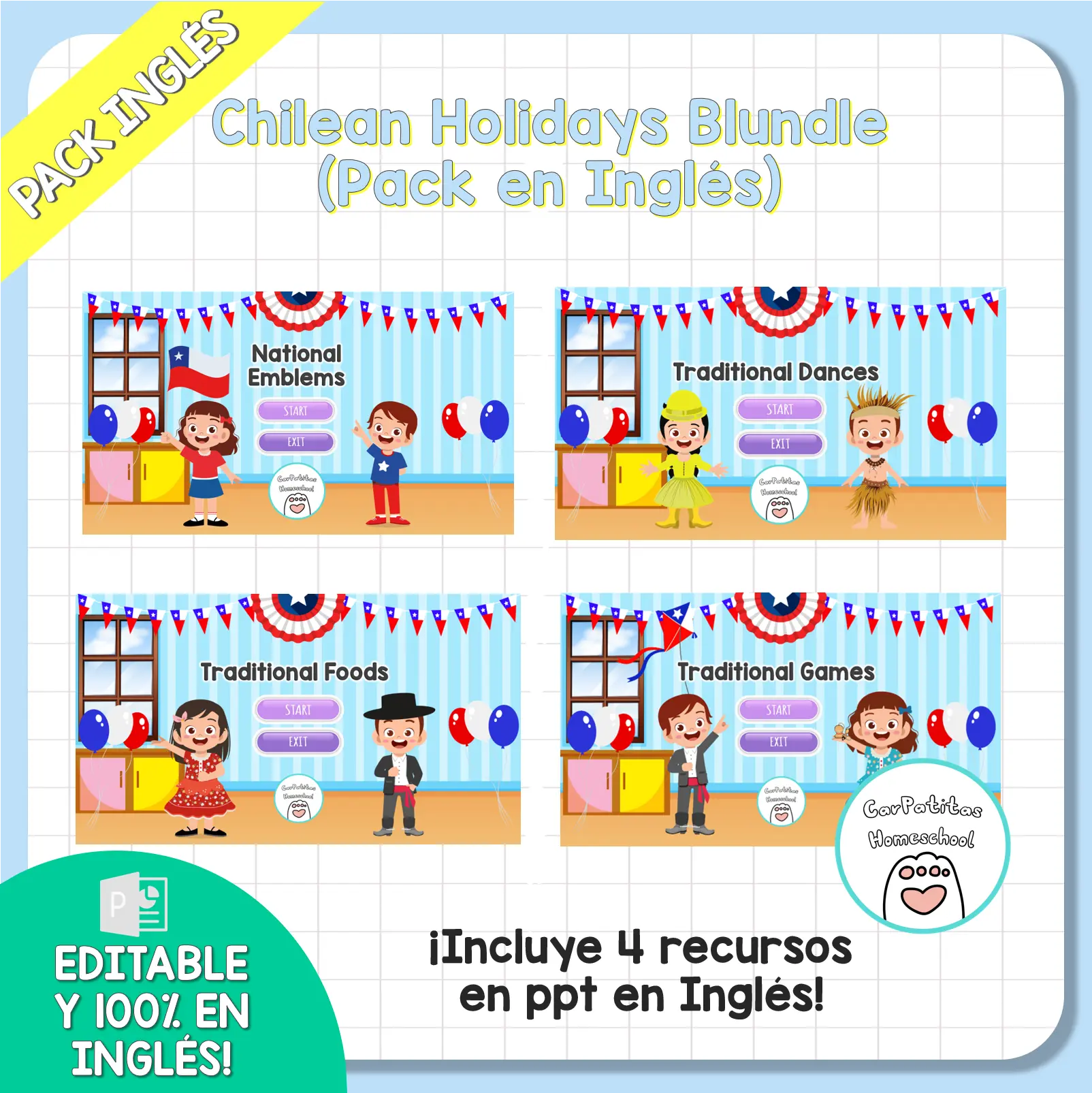 Chilean Holidays Bundle | Pack en Inglés