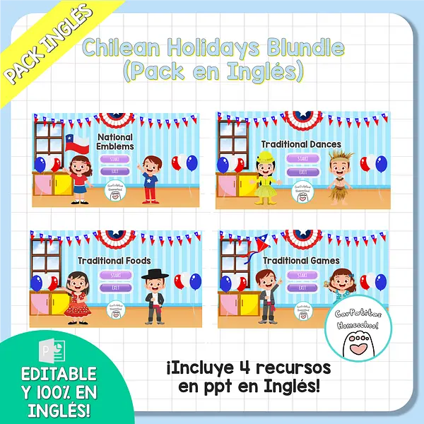 Chilean Holidays Bundle | Pack en Inglés