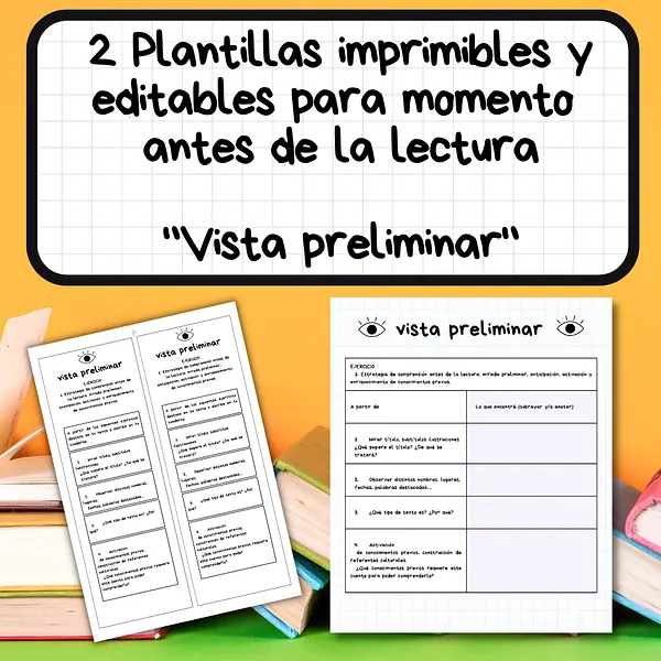 Antes de la lectura "Vista preliminar"