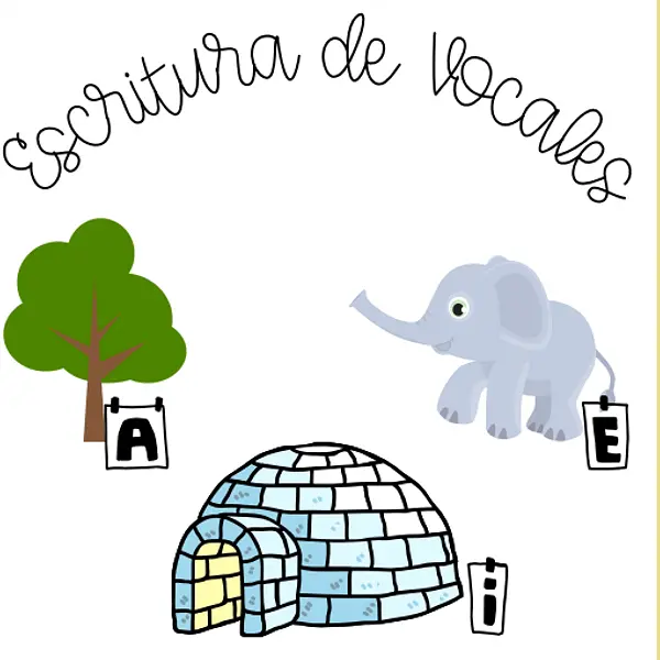 Escritura de vocales