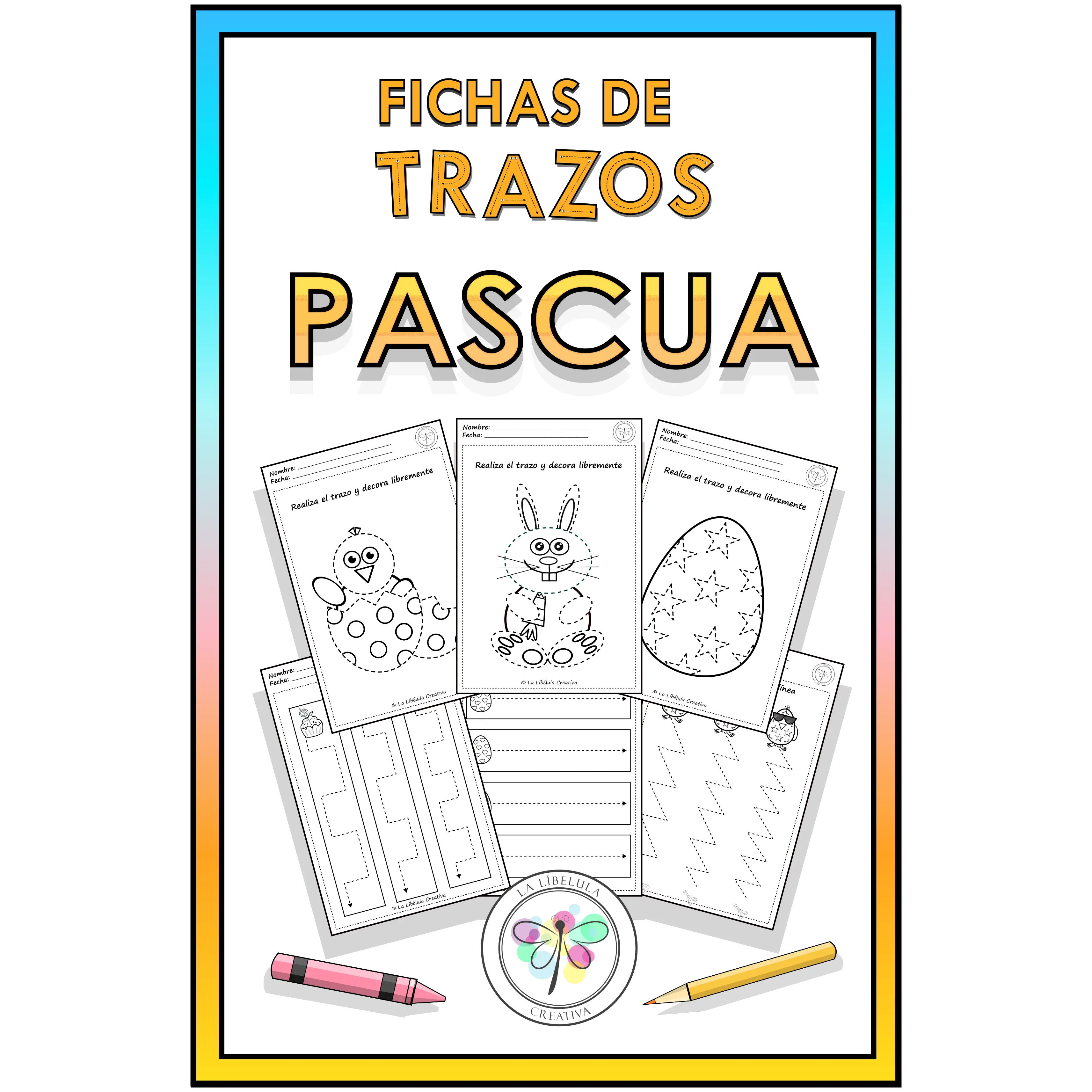 Spanish Tracing Activities Easter Spring Actividades Trazos Pascua Primavera