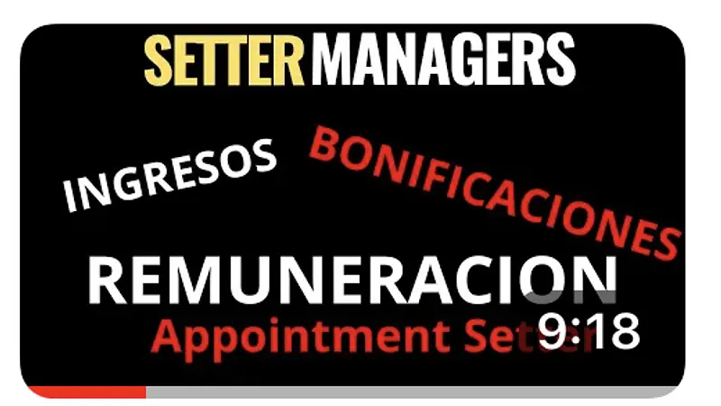 Sueldo, Ingresos, Pagos y comisiones de un Appointment Setter